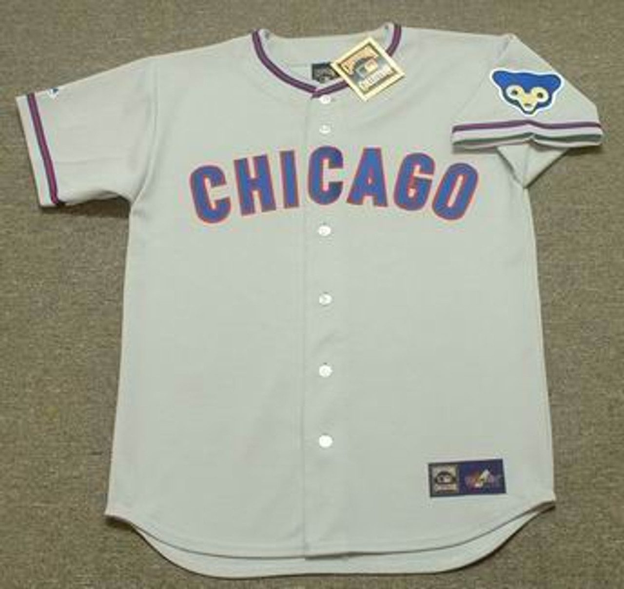 CHICAGO CUBS 1960's Majestic Throwback Away Jersey Customized 